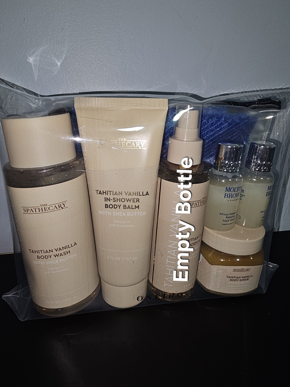 The Spathecary Tahitian Vanilla Body Wash & Body Balm Set - Cream